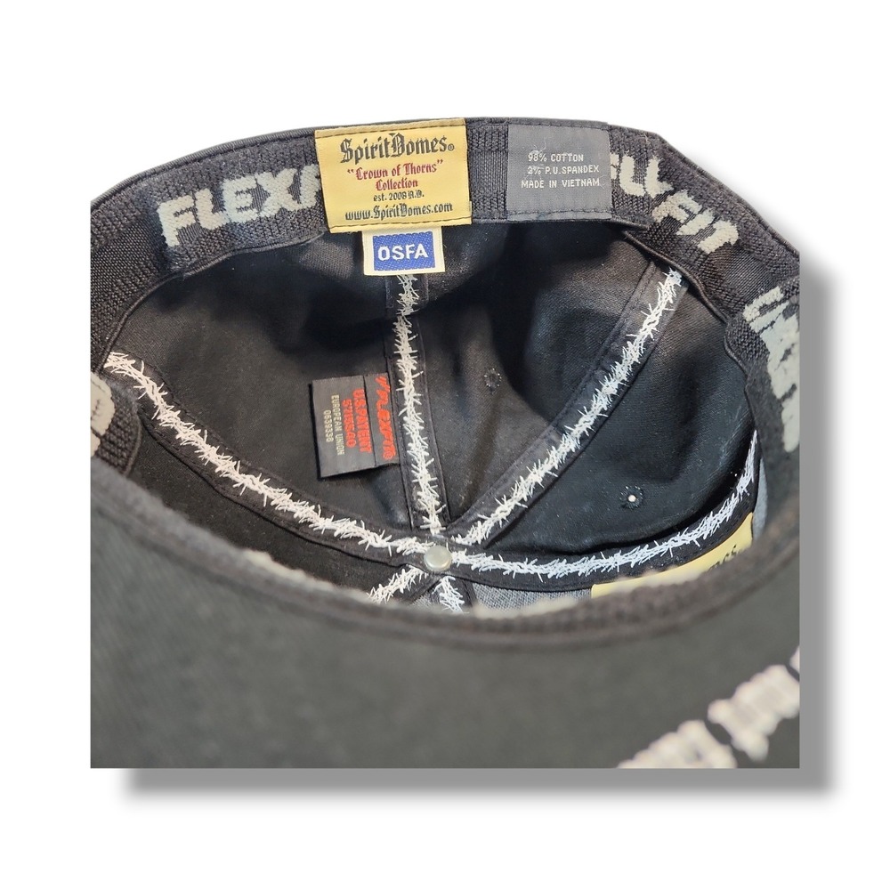 Spirit Domes "Crown Of Thorns Collection" Black Flex Fit Hat / Cap - Picture 9 of 9